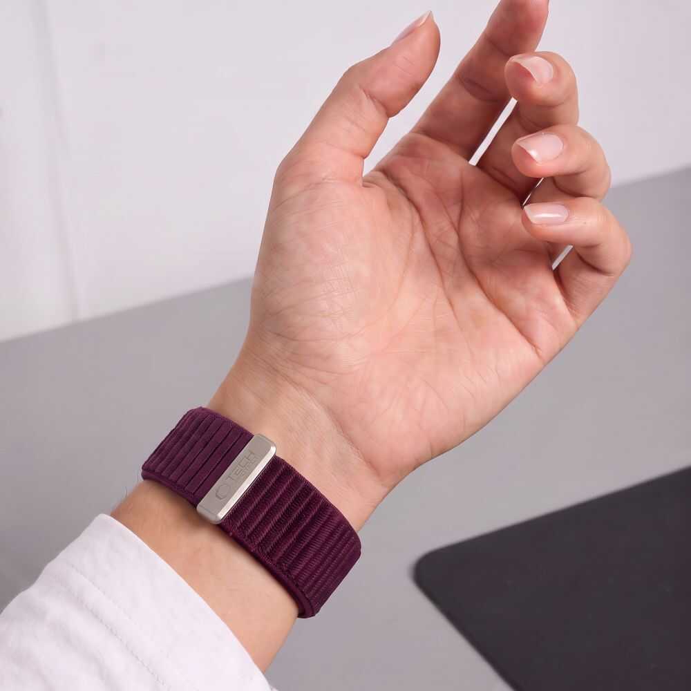 Tech-protect Nylonloop Apple Watch 8 / 9 / 10 / 11 / 12 / Se (40 / 41 / 42 Mm) Deep Burgundy Tech-protect Nylonloop Apple Watch 8 / 9 / 10 / 11 / 12 / Se (40 / 41 / 42 Mm) Deep Burgundy - Image 6