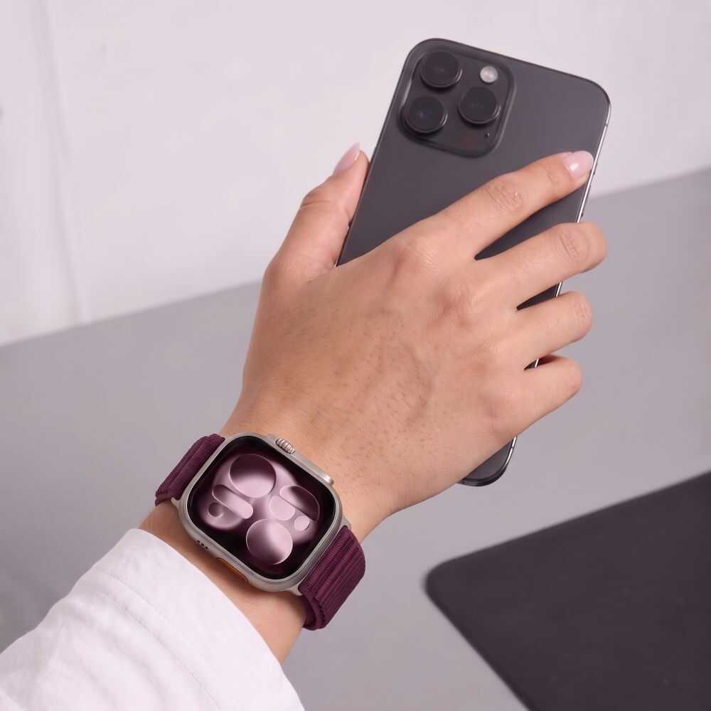 Tech-protect Nylonloop Apple Watch 8 / 9 / 10 / 11 / 12 / Se (40 / 41 / 42 Mm) Deep Burgundy Tech-protect Nylonloop Apple Watch 8 / 9 / 10 / 11 / 12 / Se (40 / 41 / 42 Mm) Deep Burgundy - Image 7