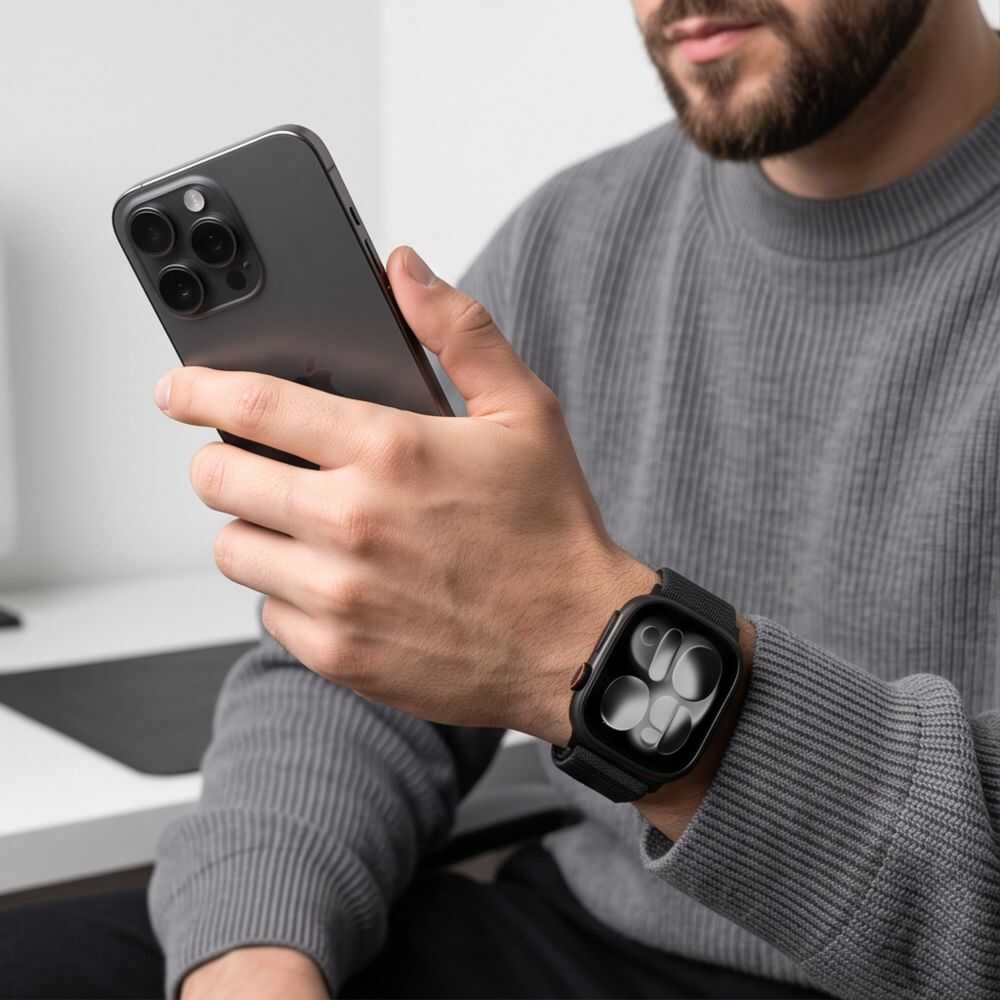 Tech-protect Nylonloop Apple Watch 8 / 9 / 10 / 11 / 12 / Se (40 / 41 / 42 Mm) Black Tech-protect Nylonloop Apple Watch 8 / 9 / 10 / 11 / 12 / Se (40 / 41 / 42 Mm) Black - Image 5