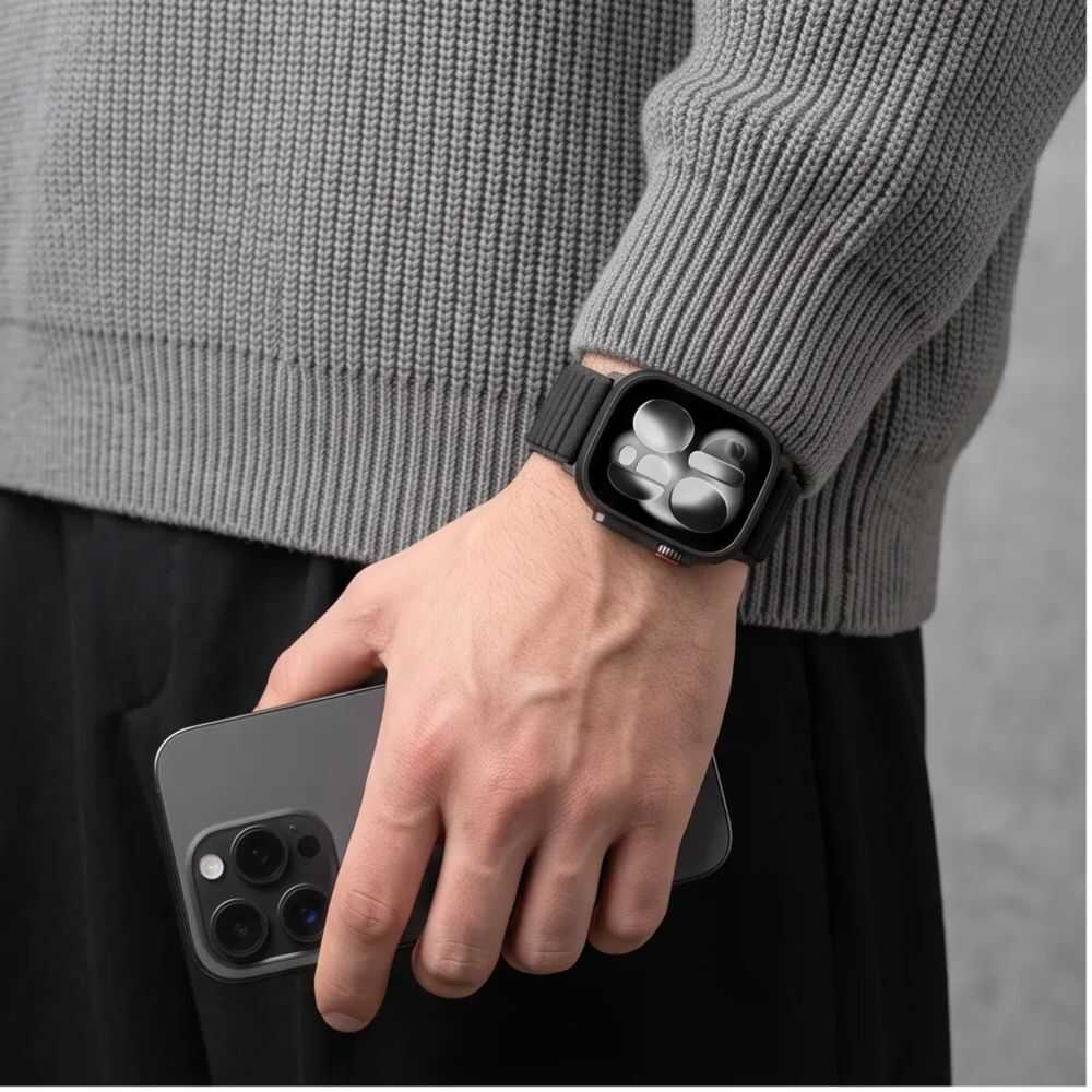Tech-protect Nylonloop Apple Watch 8 / 9 / 10 / 11 / 12 / Se (40 / 41 / 42 Mm) Black Tech-protect Nylonloop Apple Watch 8 / 9 / 10 / 11 / 12 / Se (40 / 41 / 42 Mm) Black - Image 7