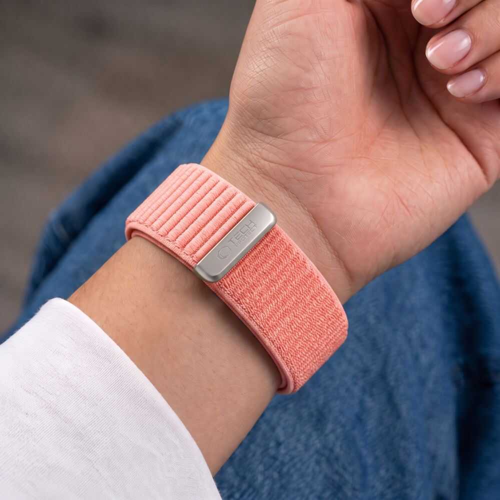 Tech-protect Nylonloop Apple Watch 8 / 9 / 10 / 11 / 12 / Se (40 / 41 / 42 Mm) Blush Pink Tech-protect Nylonloop Apple Watch 8 / 9 / 10 / 11 / 12 / Se (40 / 41 / 42 Mm) Blush Pink - Image 6