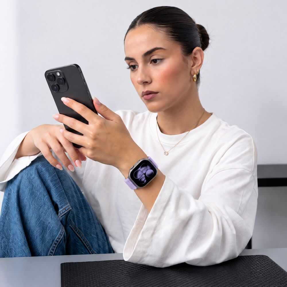 Tech-protect Nylonloop Apple Watch 8 / 9 / 10 / 11 / 12 / Se (40 / 41 / 42 Mm) Purple Tech-protect Nylonloop Apple Watch 8 / 9 / 10 / 11 / 12 / Se (40 / 41 / 42 Mm) Purple - Image 8