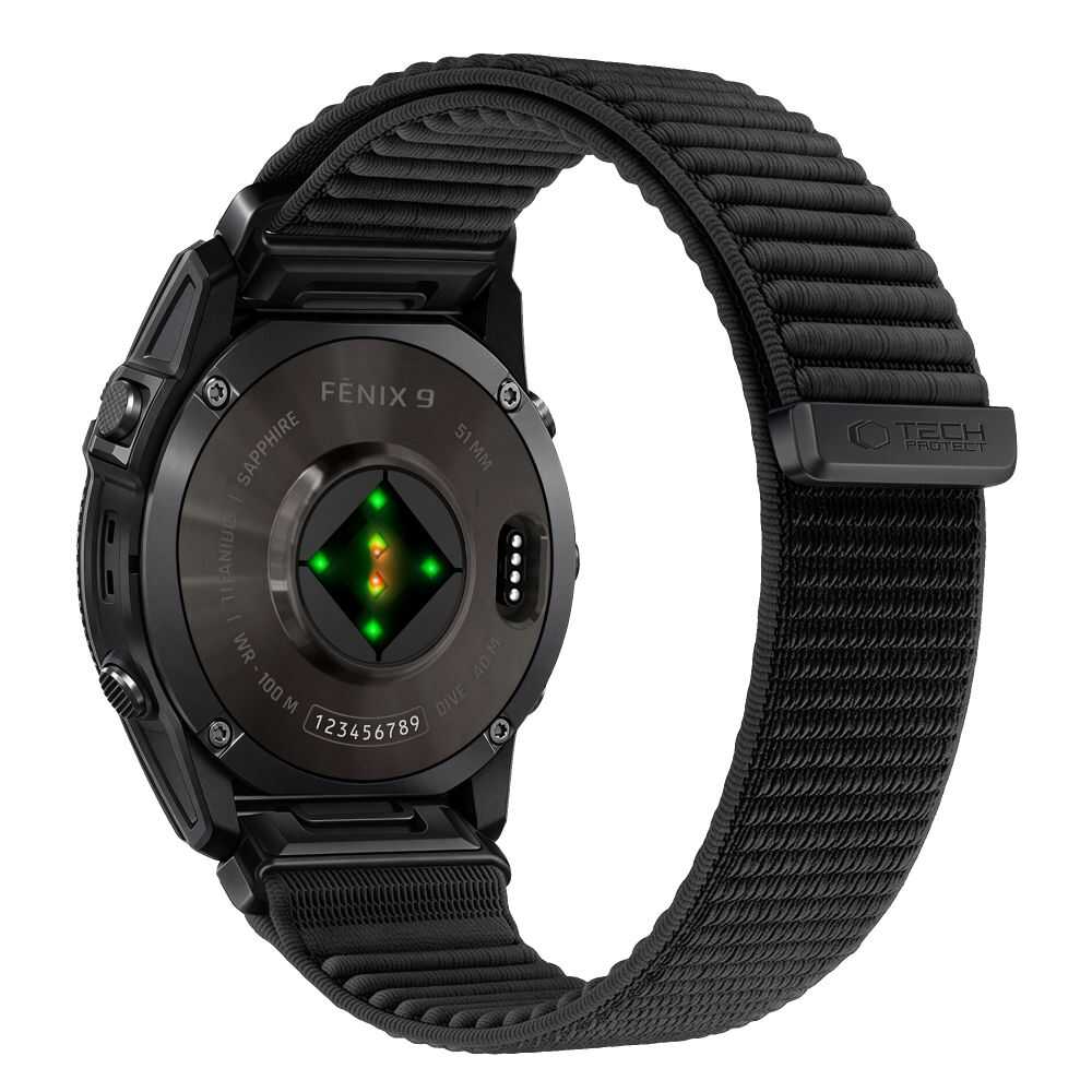 Tech-protect Nylonloop Garmin Fenix 5x / 5x Plus / 6x / 6x Pro / 7x / 8 / 8 Pro / 9 / 9 Pro (51 Mm) Black Tech-protect Nylonloop Garmin Fenix 5x / 5x Plus / 6x / 6x Pro / 7x / 8 / 8 Pro / 9 / 9 Pro (51 Mm) Black - Image 4