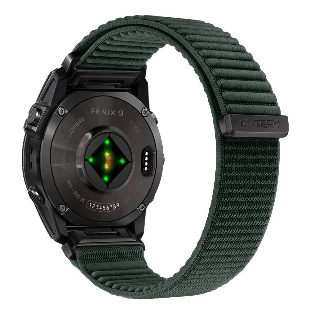 Tech-protect Nylonloop Garmin Fenix 5x / 5x Plus / 6x / 6x Pro / 7x / 8 / 8 Pro / 9 / 9 Pro (51 Mm) Military Green Tech-protect Nylonloop Garmin Fenix 5x / 5x Plus / 6x / 6x Pro / 7x / 8 / 8 Pro / 9 / 9 Pro (51 Mm) Military Green - Image 3