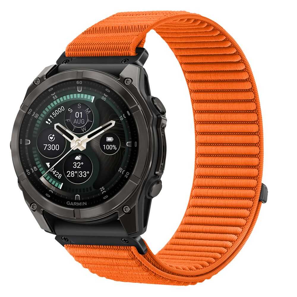 Alternative view of Tech-protect Nylonloop Garmin Fenix 5x / 5x Plus / 6x / 6x Pro / 7x / 8 / 8 Pro / 9 / 9 Pro (51 Mm) Signal Orange