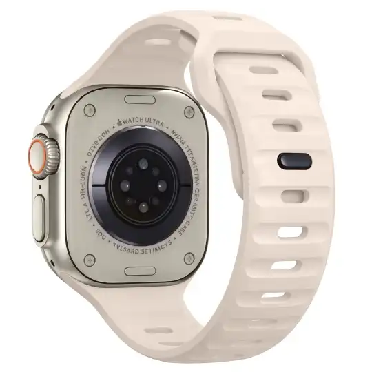 Alternative view of Tech-protect Silicone Line Apple Watch 8 / 9 / 10 / 11 / 12 / Se / Ultra (44 / 45 / 46 / 49 Mm) Stone