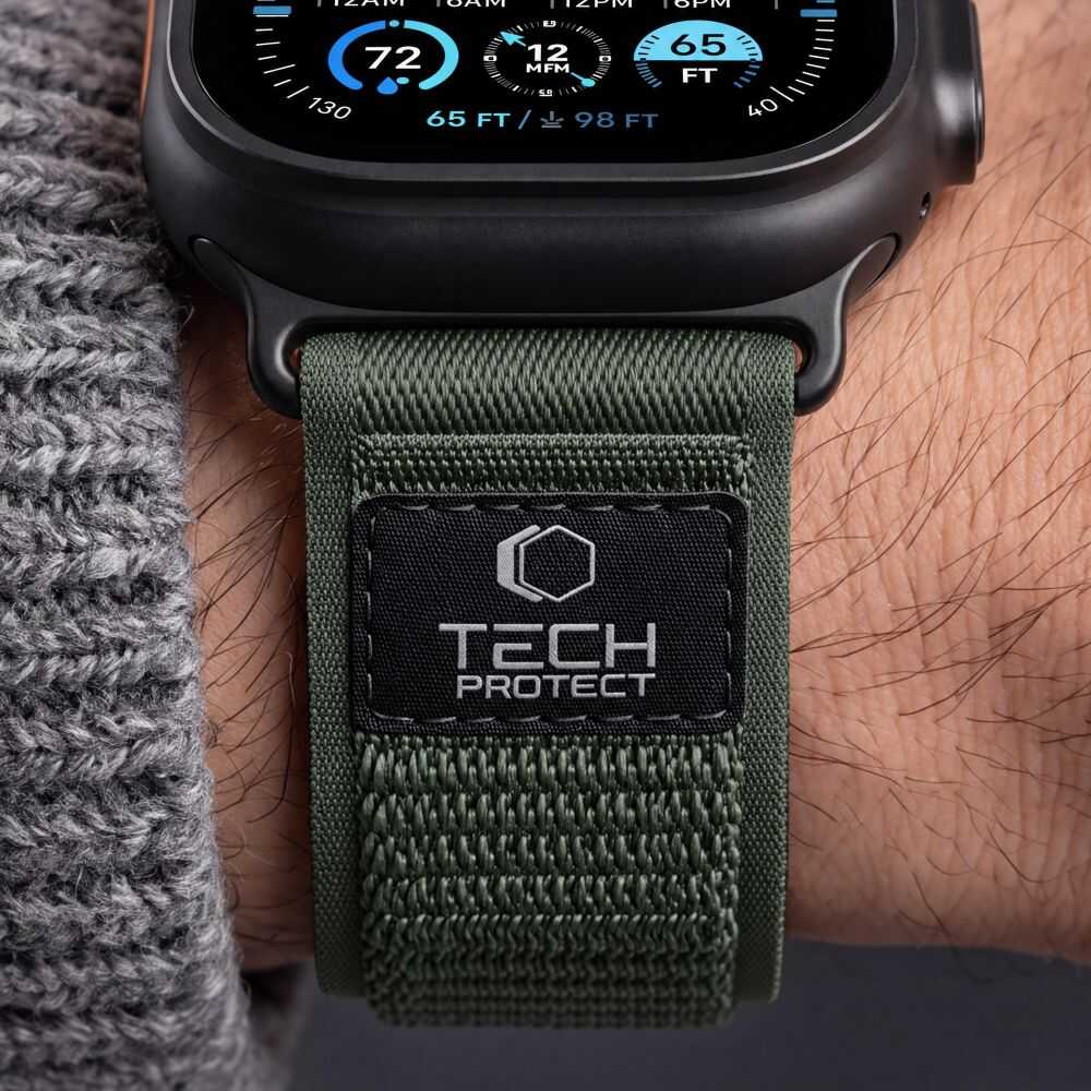 Tech-protect Nylon Elite Apple Watch 8 / 9 / 10 / 11 / 12 / Se / Ultra (44 / 45 / 46 / 49 Mm) Green/orange Tech-protect Nylon Elite Apple Watch 8 / 9 / 10 / 11 / 12 / Se / Ultra (44 / 45 / 46 / 49 Mm) Green/orange - Image 9