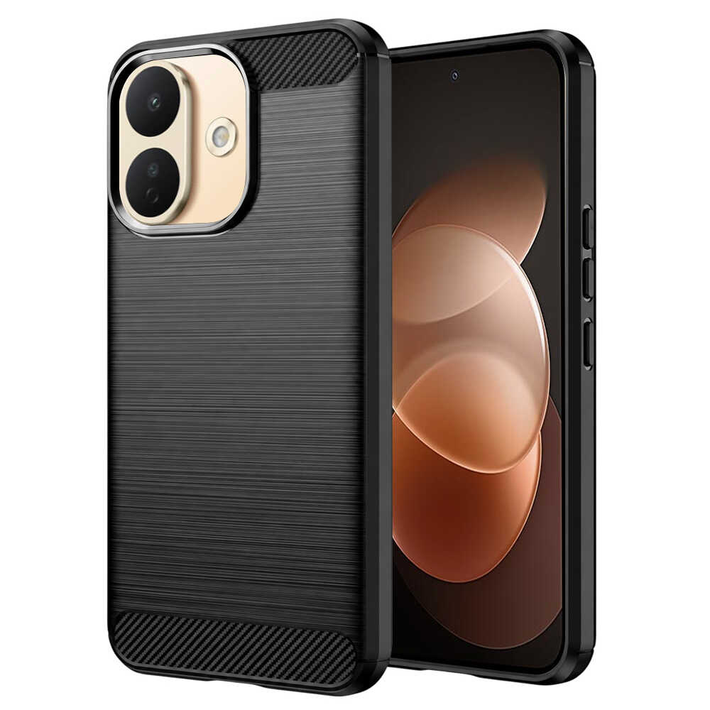 Techsuit - Carbon Silicone - Xiaomi Redmi Note 17 Pro 5G - Black Techsuit - Carbon Silicone - Xiaomi Redmi Note 17 Pro 5G - Black