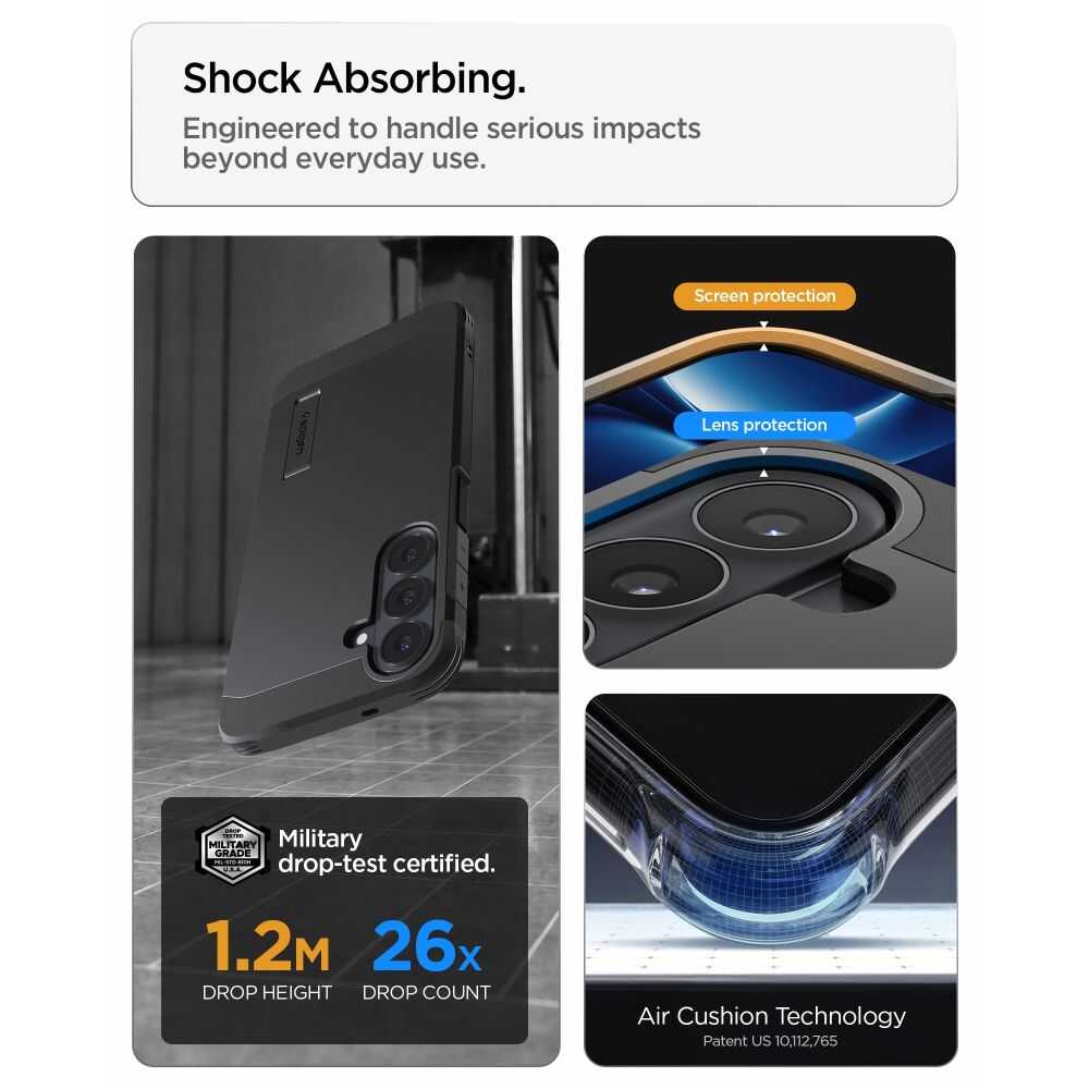 Spigen Tough Armor Mag Magsafe Galaxy S25 Fe / S26 Fe Black Spigen Tough Armor Mag Magsafe Galaxy S26 Fe Black - Image 10