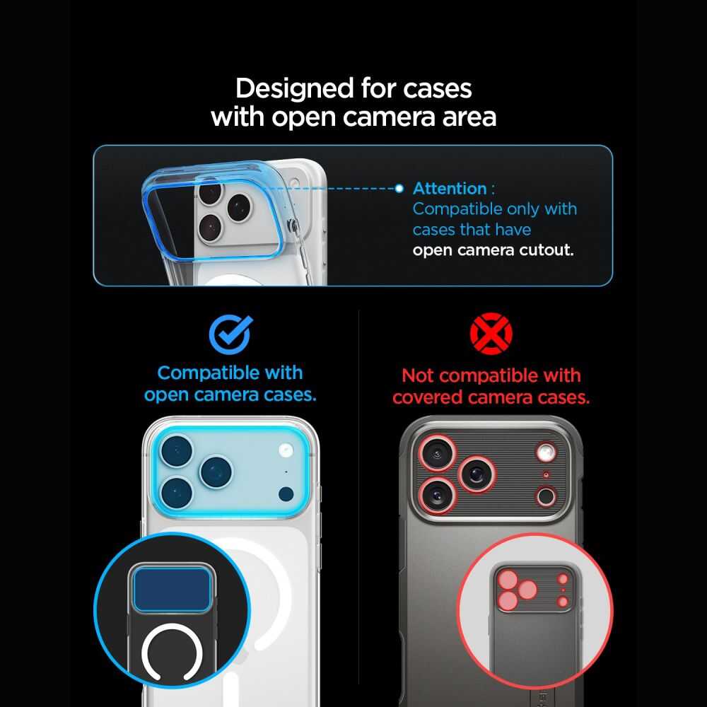 Spigen Optik Pro Xl Glas.tr Ez Fit Camera Protector Iphone 18 Pro Silver Spigen Optik Pro Xl Glas.tr Ez Fit Camera Protector iPhone 18 Pro Silver - Image 9