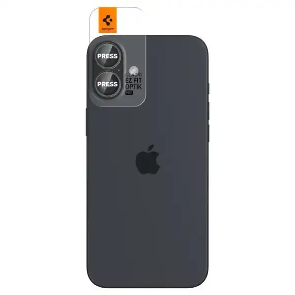 Alternative view of Spigen Optik Pro Glas.tr ”ez Fit” Camera Protector 2-pack Iphone 16 / 16 Plus / 17 Crystal Clear