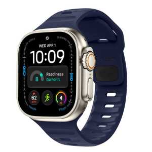 Tech-protect Silicone Line Apple Watch 8 / 9 / 10 / 11 / 12 / Se / Ultra (44 / 45 / 46 / 49 Mm) Atlantic Blue